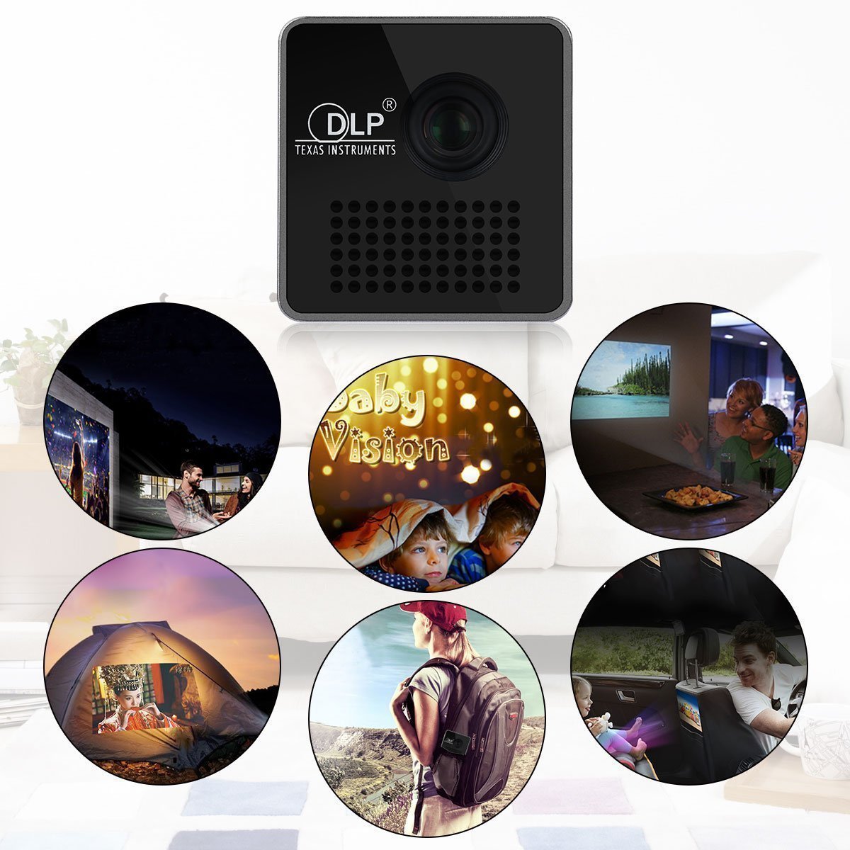 Mini DLP Wireless WIFI Projector