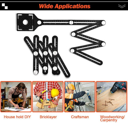 MULTI ANGLE MEASURING RULER 6-SIDE FOLDING