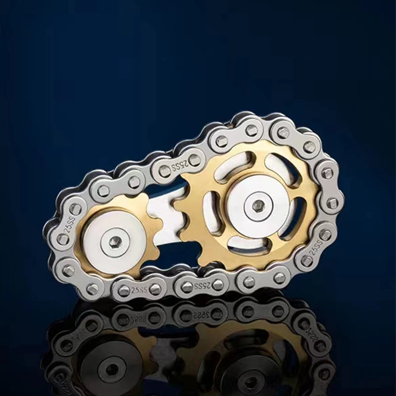 Sprockets Chain Gear Metal Gyro Spinner