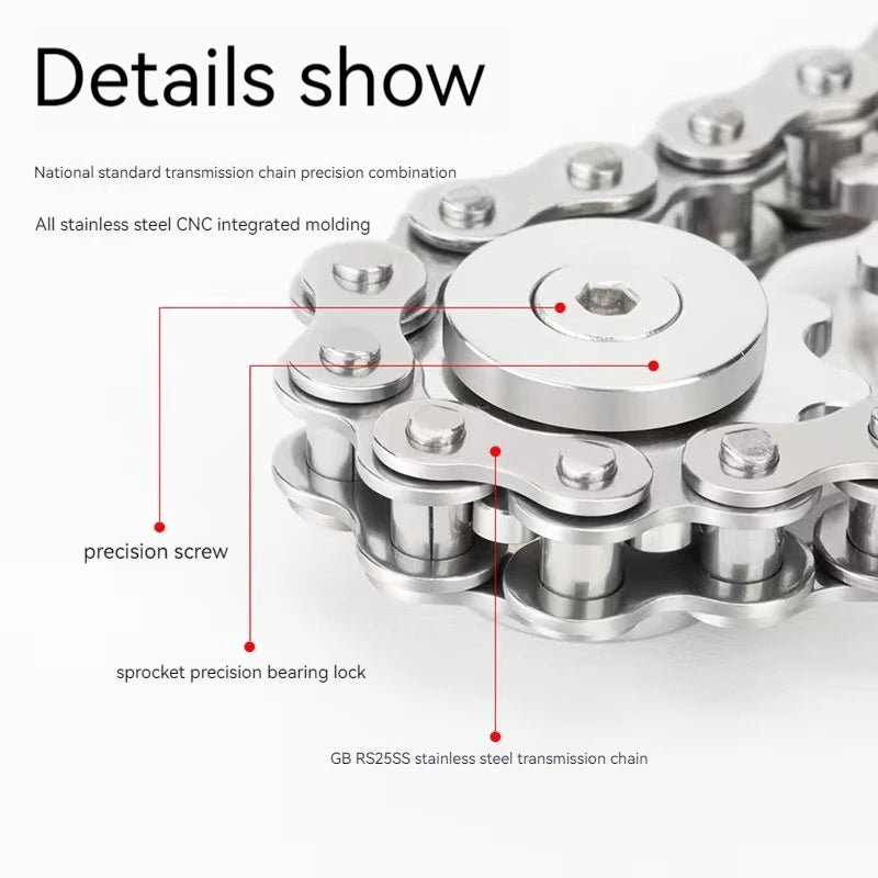 Sprockets Chain Gear Metal Gyro Spinner