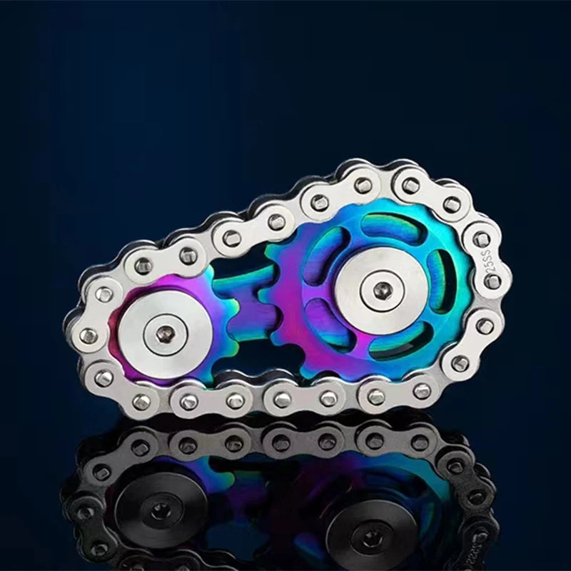 Sprockets Chain Gear Metal Gyro Spinner