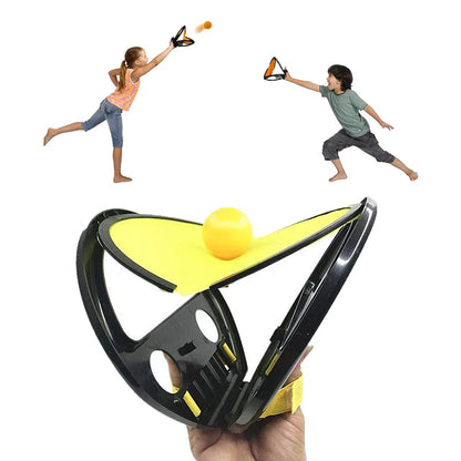 Racket Throw And Catch Ball Game