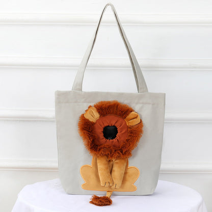 Lion Shape Pets Handbag