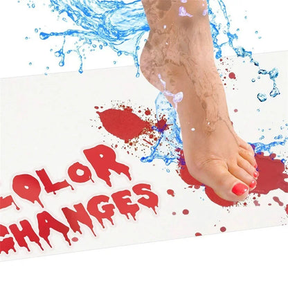 Bloody Halloween Color-Changing Bath Mat