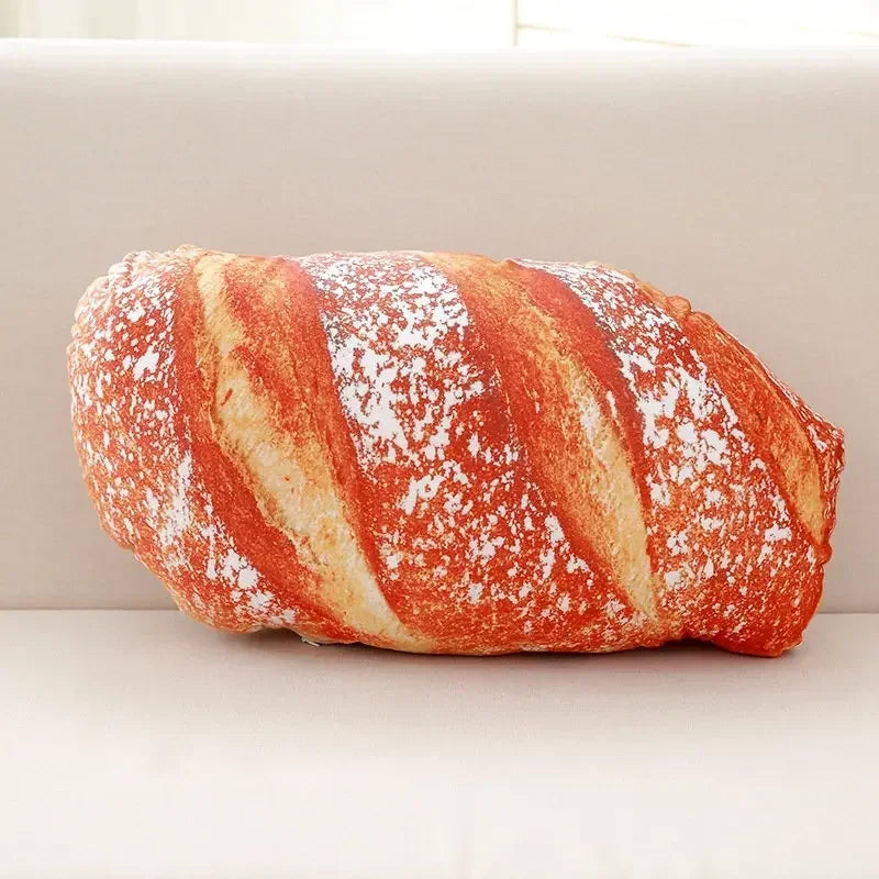 80cm Soft Plush Food Pillow - Bread, Steak & Pizza Shaped Cushion