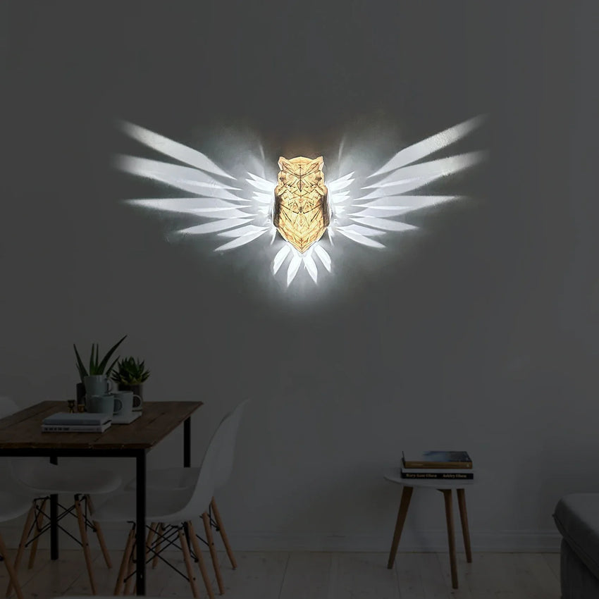 Creative 3D Bird Wall Projection Lamp