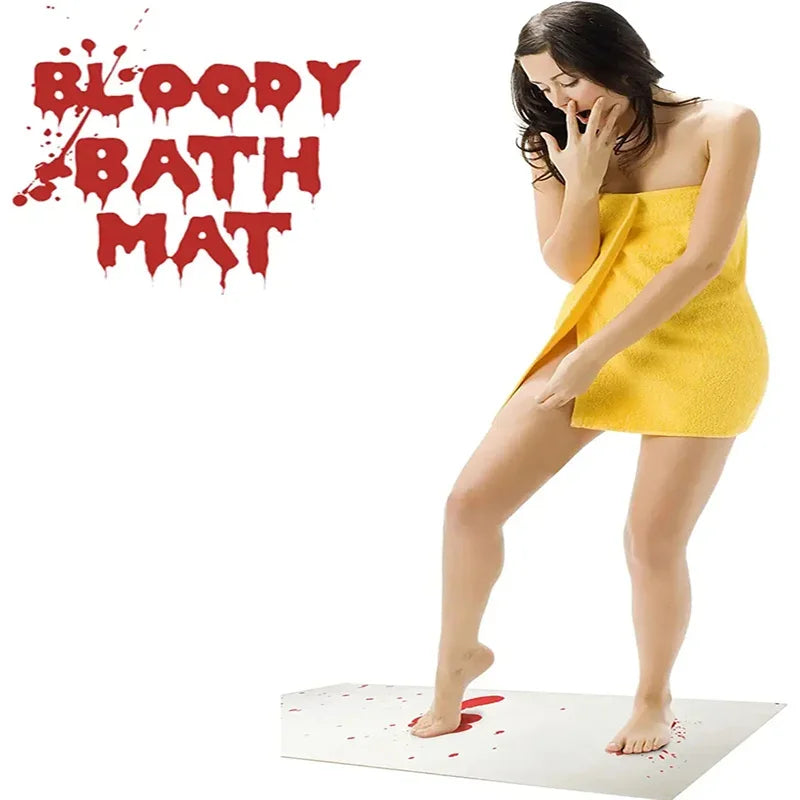 Bloody Halloween Color-Changing Bath Mat