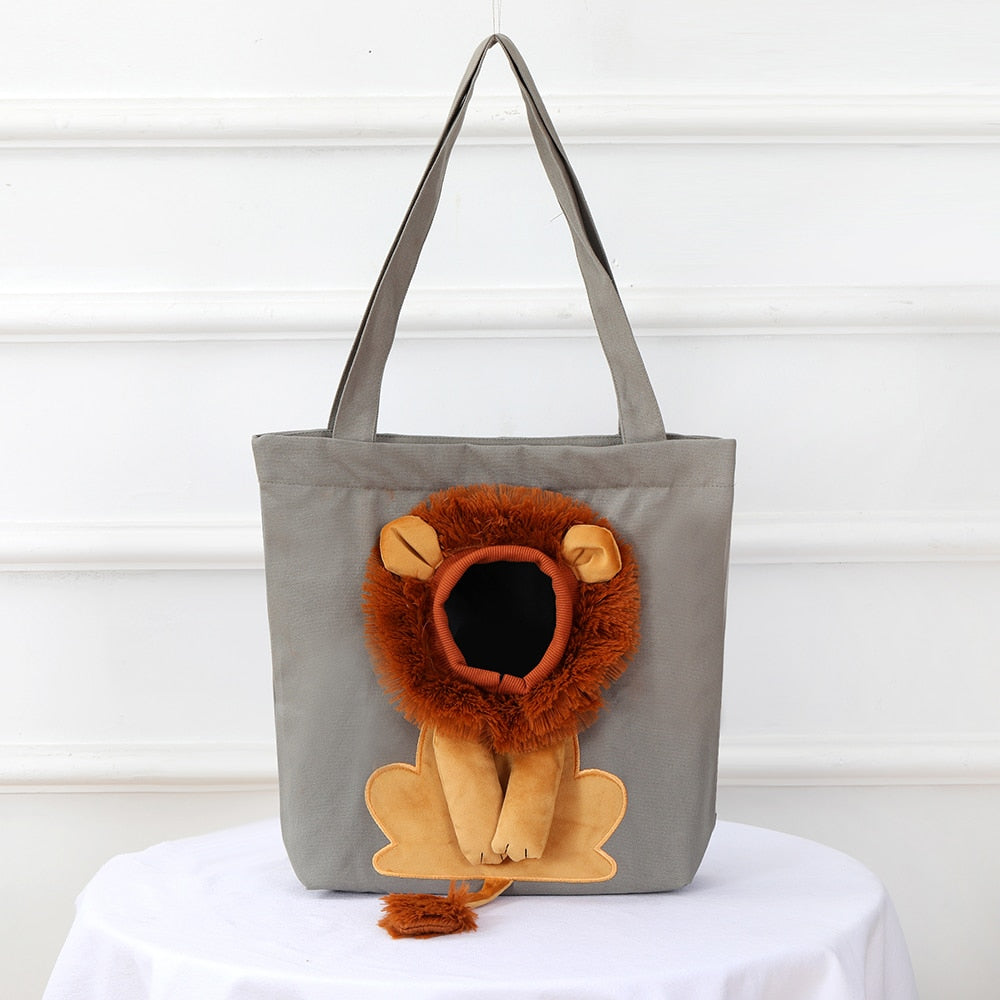 Lion Shape Pets Handbag