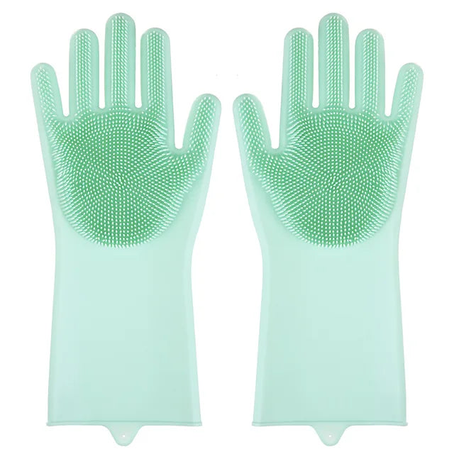 2pcs Silicone Cleaning Gloves