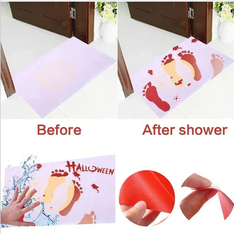 Bloody Halloween Color-Changing Bath Mat