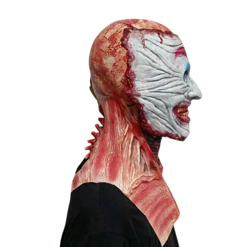 Double-layer Ripped Bloody Skull Mask