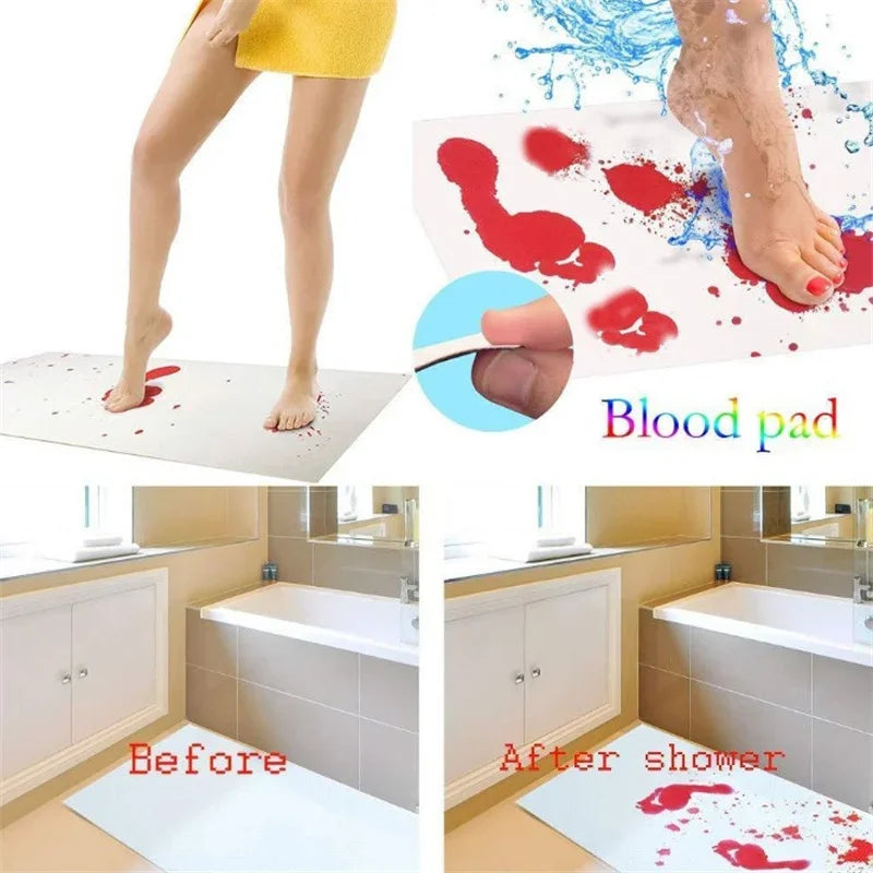 Bloody Halloween Color-Changing Bath Mat