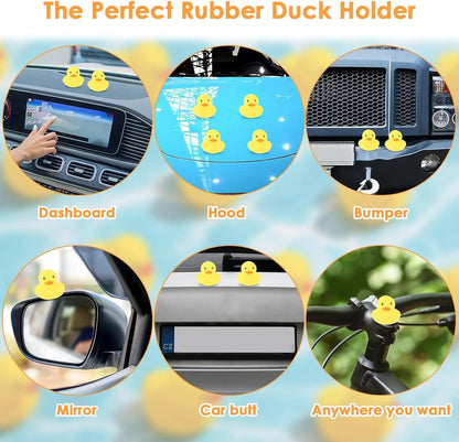 Motor Bicyle and Car Rubber Duck With Helmet