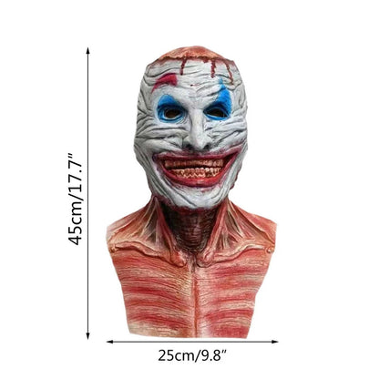 Double-layer Ripped Bloody Skull Mask