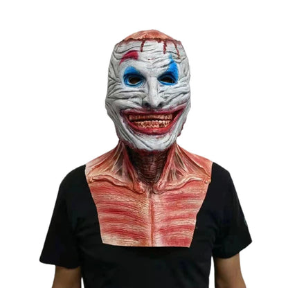 Double-layer Ripped Bloody Skull Mask