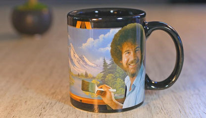 Bob Ross Heat Activated Changing Canvas Mug