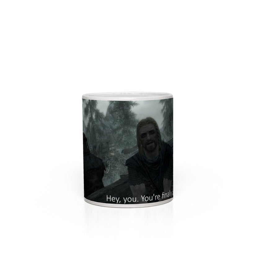 Hey, You You're Finally Awake Heat Changing Mug