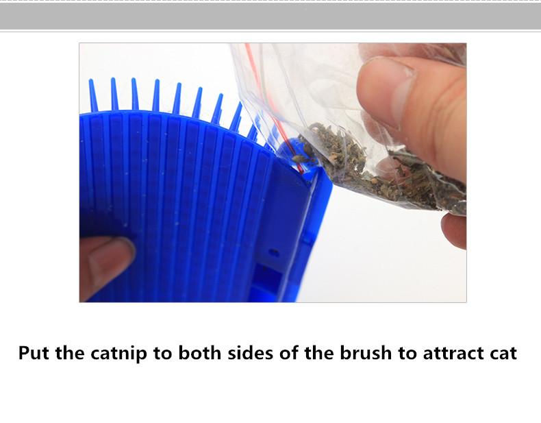 Cat Self Groomer Brush With Catnip