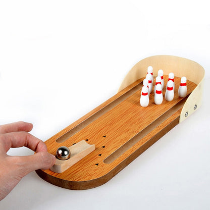 Wooden Mini Bowling Game