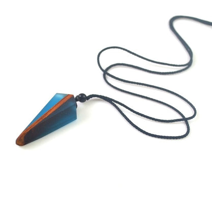 Wood Resin Necklace Pendant