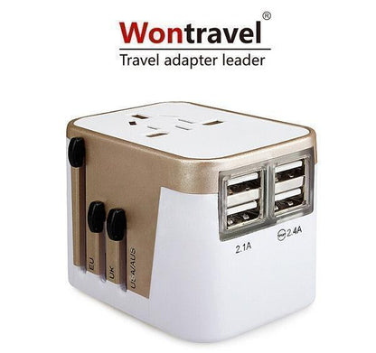 4 USB Port All in One Universal International Plug Adapter