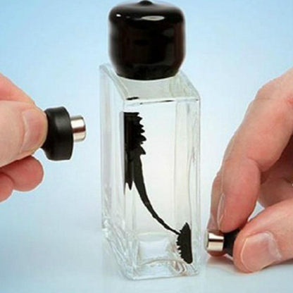 Magnetic Cylindrical Ferrofluid In A Bottle