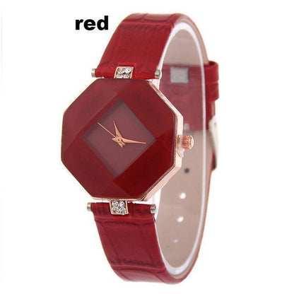 Gem Cut Crystal Wrist Watch For Womens