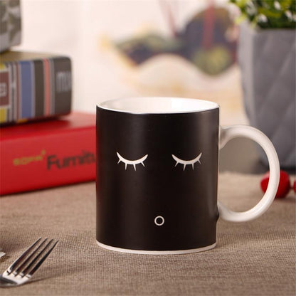 Annoyed to Happy Face Color Changing Mug