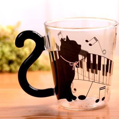 Lovely Cat Glass Mug