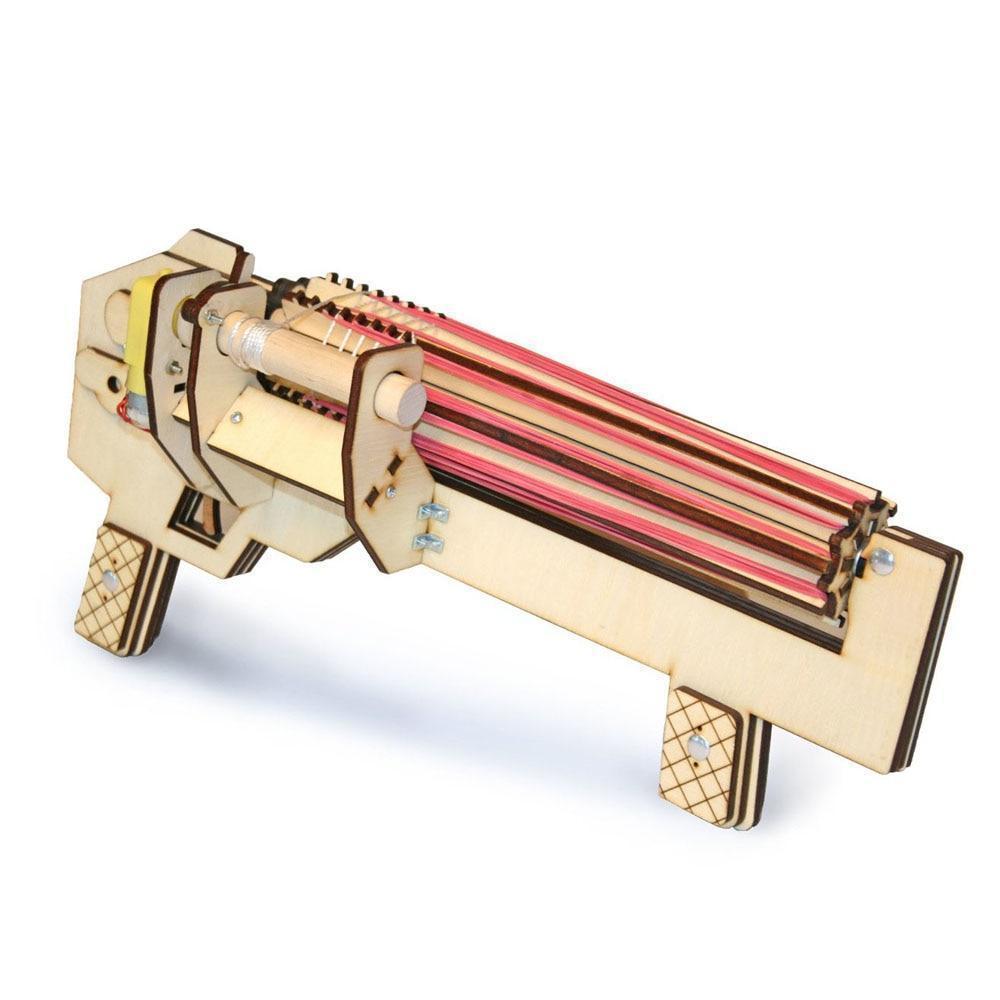 Rubber Band Wooden Machine Gun