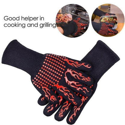 1472°F EXTREME HEAT RESISTANT BBQ FIREPROOF GLOVES