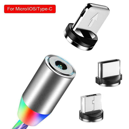 Magnetic Absorption LED Flowing Light Fast Charging Cable